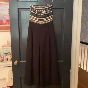 NWOT Alice + Olivia wide leg formal jumpsuit - GORGEOUS beaded bodice!